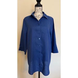 Chico's Linen tunic blouse - size 1